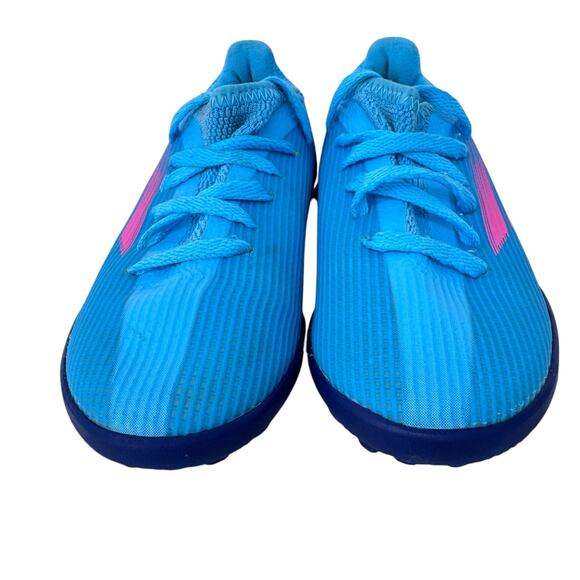 Adidas X Speedflow.3 Turf Football Shoes Youth Size 11 Blue Logo Low Top Lace Up - Picture 4 of 10